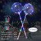 10 Pack LED Bobo Balloons with Stick and Pump,Transparent LED Light Up Balloons,with String Lights for Party Birthday Wedding Festival Decorations (Colorful) (Multicolor)